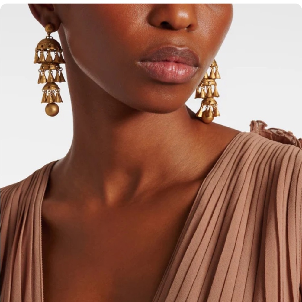 Zimmermann 14Kt. Gold plated Whimsy Tiered Earrings - Picture 2 of 7